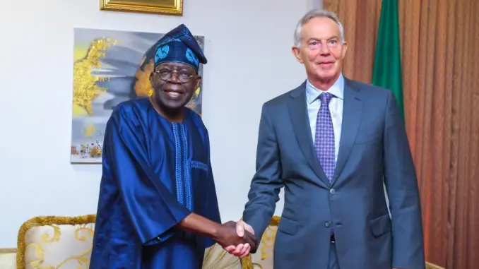 Ex-UK Prime Minister Blair visits Tinubu, pledges support for incoming administration