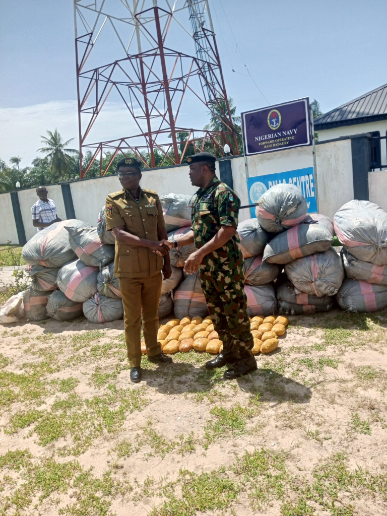 Navy hands over cannabis sativa valued N35m to NDLEA in Badagry