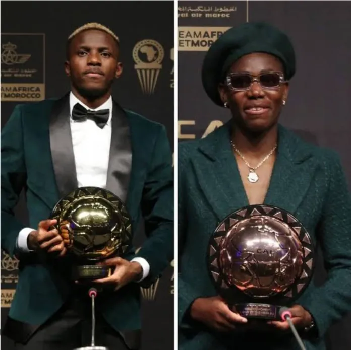 Tinubu hails Osimhen, Oshoala, Nnadozie on African players of the Year Award